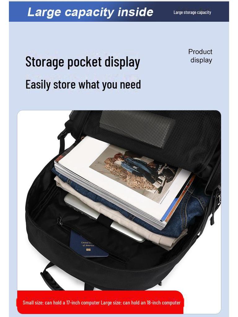 Sac à dos de voyage et d'alpinisme pour homme, capacité extra-large de 80 L