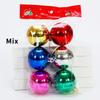 6 Stück/Los 6cm/2,4 Zoll Weihnachtsbaum Dekoration Farbe Hohlkugeln Schmuck Hängende Kugeln Für Haus Bar Party Dekoration