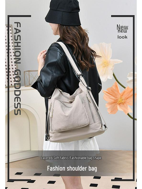 2025 Japan & South Korea Fashion Women's Large Capacity Crossbody Shoulder Bag & Casual College Backpack