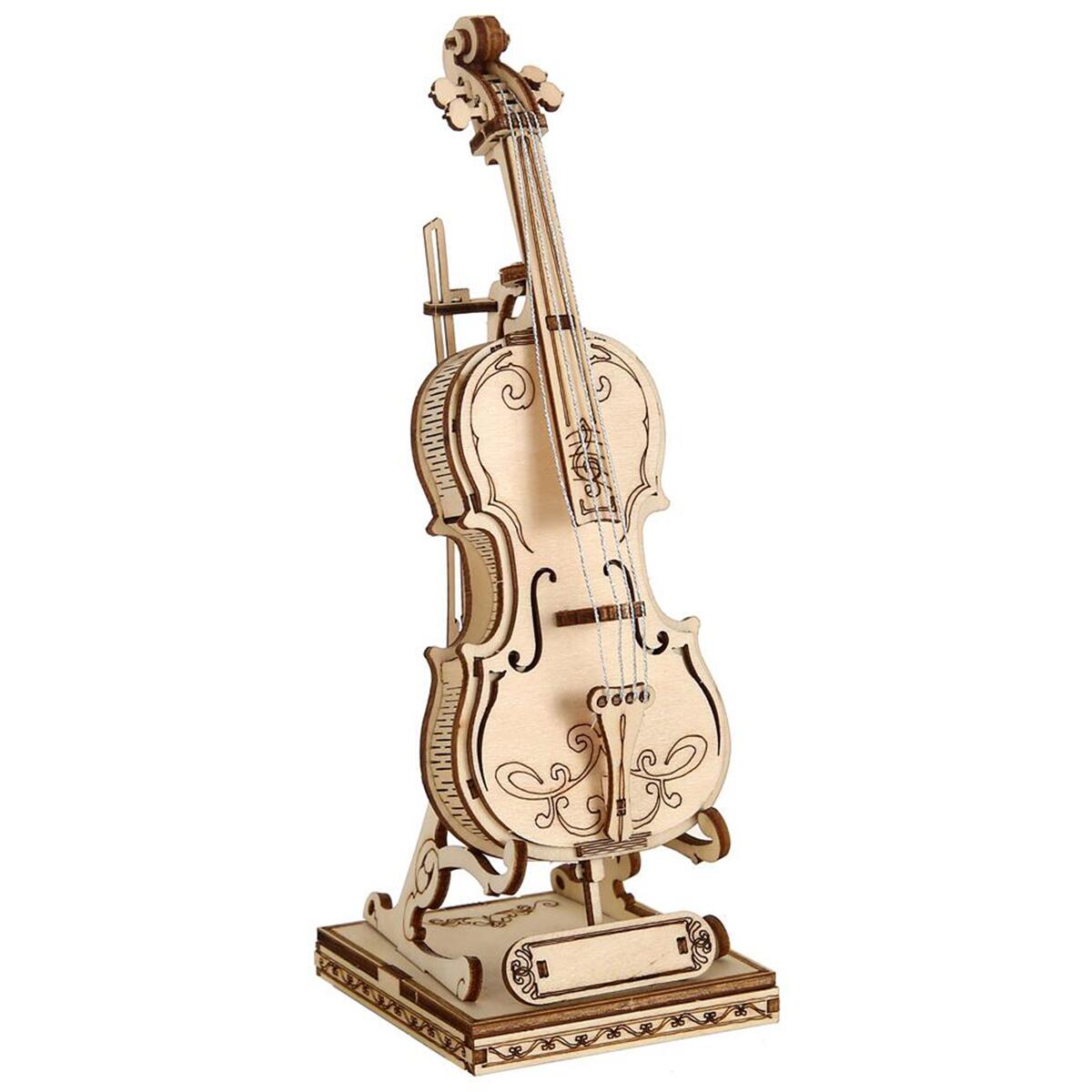 

[DIY Wooden Puzzle] 3D DIY Wheeled Cannon Puzzle - Laser Cut Assembly Model Kit Brain Teaser белый