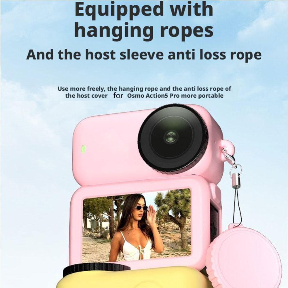 3Pcs/set Lens Cap Protective Case Silicone Camera Body Shell for DJI Osmo Nano Accessories