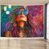 Psychedelic Bohemian Goddess Tapestry Hippie Style Wall Hanging Cloth Living Room Healing Decoration Room Decoration