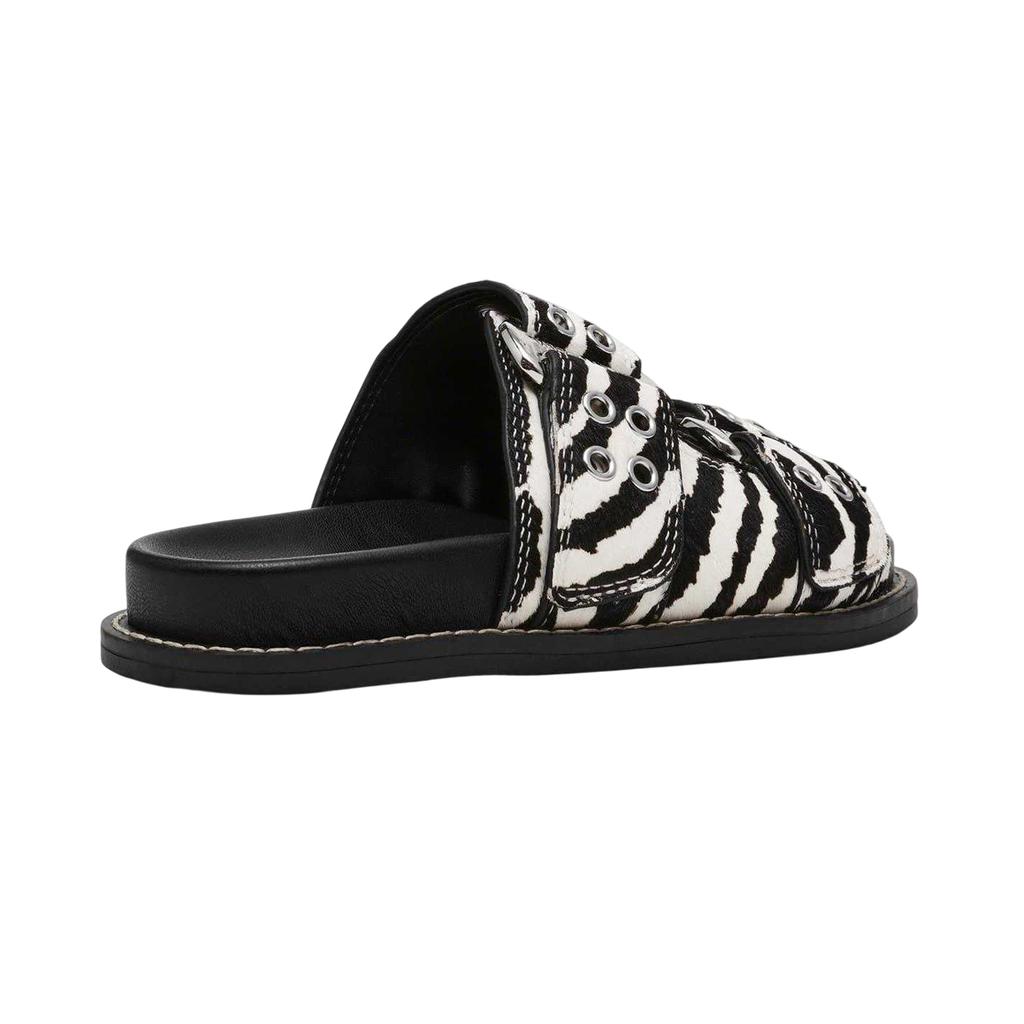Steve Madden Womens/Ladies Agent Zebra Print Sliders