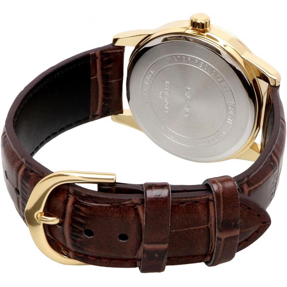 Casio Analog Quartz Men S Watch Mtp V001gl 1b Gold   Black