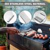 Leeseph Food Mesh Screen Block Grease Trap for Blackstone Griddle Flat Top, Stainless Steel Grill Grease Gate, Grill Accessories