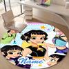 Personalized K-KPop Demon Hunters Round Chair Office Rug - Perfect for Mat, Office Chair & More - Ideal Gift for Birthdays and Holidays