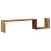 Wandregal 2 Stück Vintage Holzmaserung 100x15x20 Cm