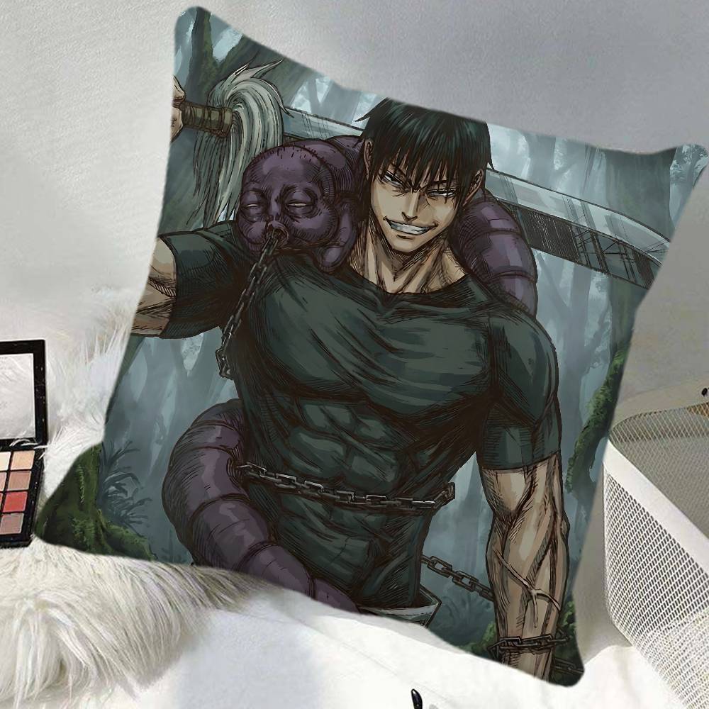 Anime KKaisen Pillow Case Square Pillow Bedroom Sofa Leisure Comfort Cushion Car Home Decoration