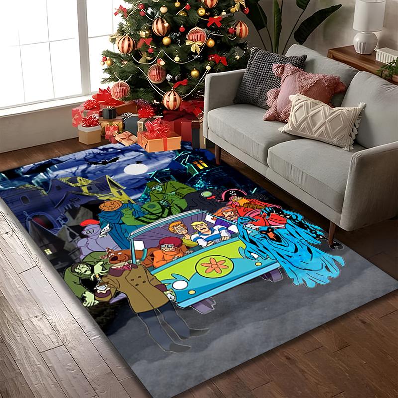1pc Area Rug Appropriate for Office, SCOOBY-DOO Carpet, Versatile Printed Chair Rug, Durable Home Sofa Carpet