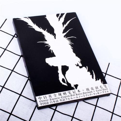 Death Note Notebook with Brush, Large Cosplay Notebook, Costume Accessory, Bungo Stray Dogs, A5 Size, Stationery, for Students and High School Student