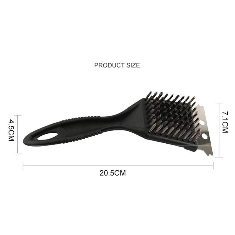 8-inch Grill Brush Stainless Steel Wire Super Cleaning Brush Wire Bristles for Barbecue Grill Brush Durable Cooking Tools