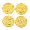 100Pcs/Bag Gold Fake Coins Shining Pirates Plastic Coin Party Currency Toy Game