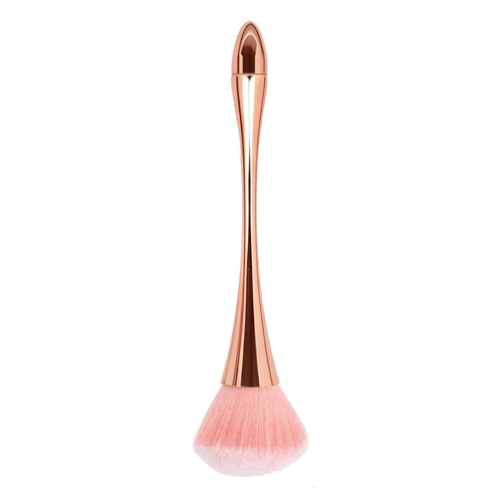 Rose Gold Nail Dust Brush Large Size Nail Art Cleaning Brush Acrylic Powder Leftover Quick Removal