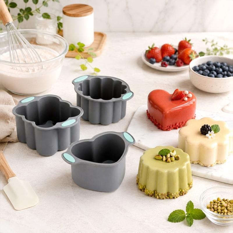 Love Shape Silicone Mousse Cake Mold Baking Decorating Dessert Pastry Kitchen Tools
