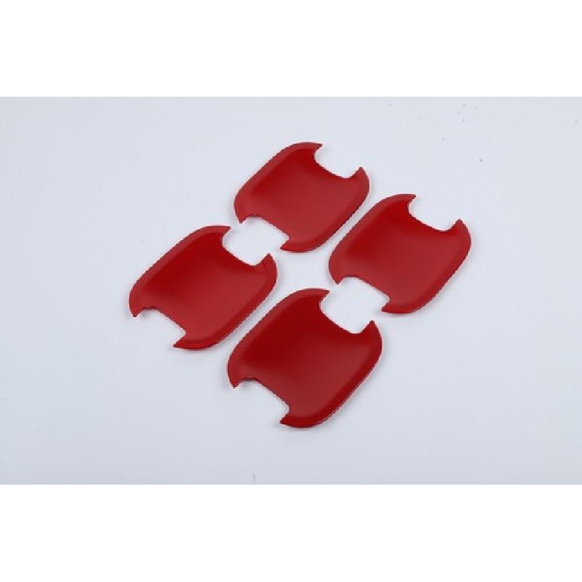 Exterior Door Handle Bowl Cover Trim Bezels For Ford F150 2021+ Red Accessories