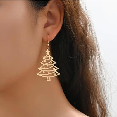 Europäische & Amerikanische Mode Weihnachtsbaum Ohrstecker für Damen