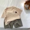 Toddler Korean Style Cartoon Short Sleeve Cotton T-Shirt