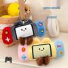 Creative Plush Game Console Keychain: Cute Children's Doll Bag Pendant and Small Gift