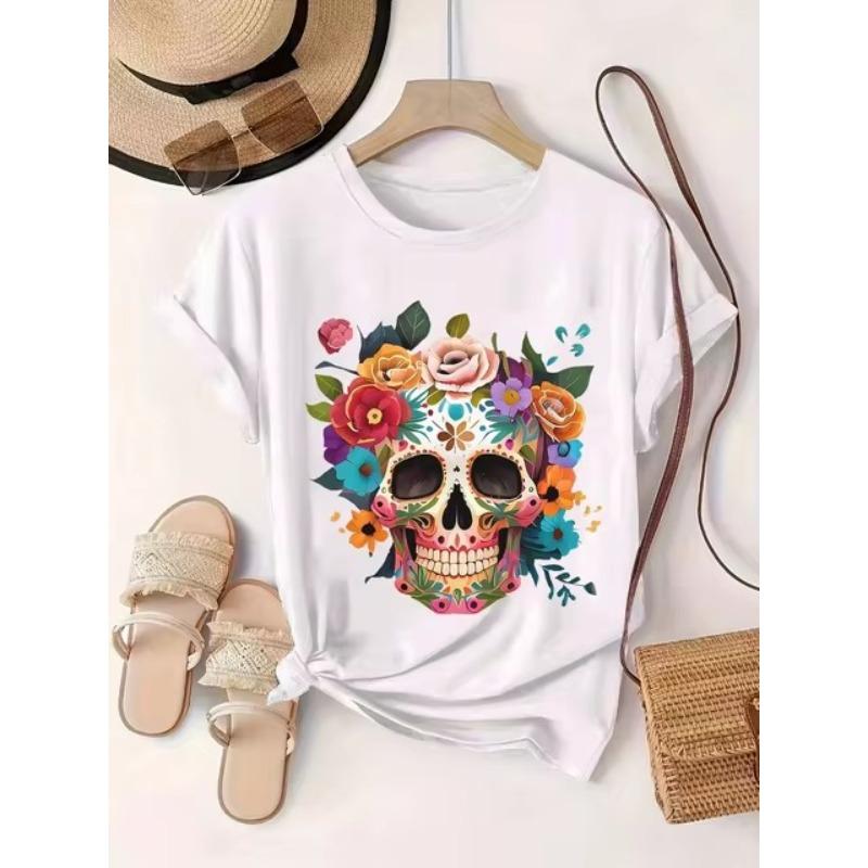 Футболка с 3d принтом ужасов и черепов — фото 3