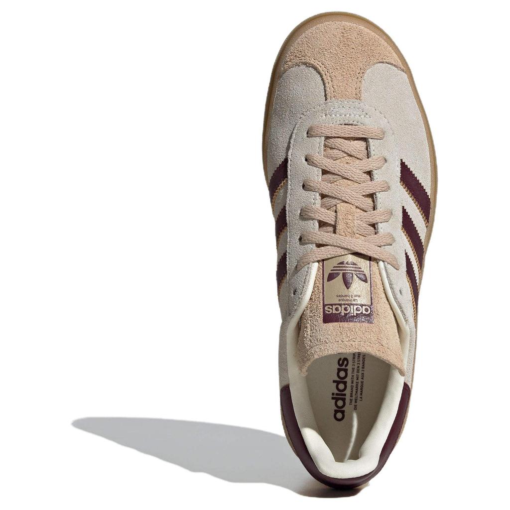 Adidas Originals Gazelle Bold Cream White Maroon Women's