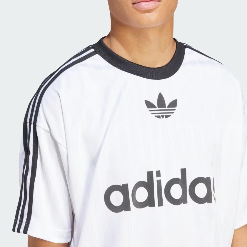 adidas T-shirt Adicolor Tailles Asiatiques 'Blanc Noir' Homme IM9459