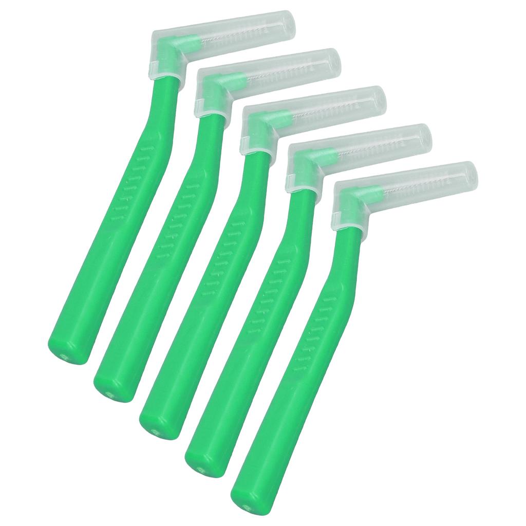 5pcs L Shaped Interdental Brushes Effective Cleaning Plaque Removal Braces Brush for Tooth Care