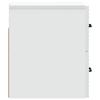 Wall Mounted Nightstand White 34.5 X 33 X 40 Cm Engineered Wood