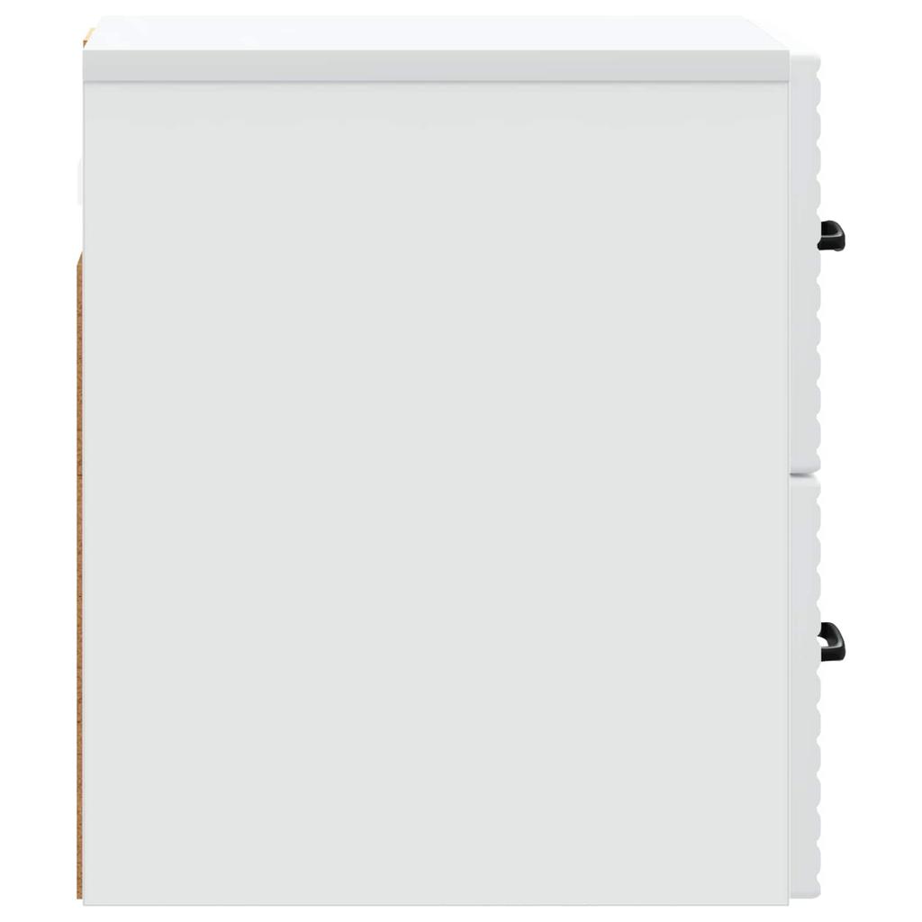 Wall Mounted Nightstand White 34.5 X 33 X 40 Cm Engineered Wood
