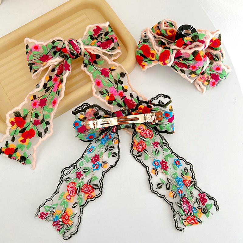 1Pc Hair Accessories Fashion Gift Wrap Rural Style Clothing Accessories Bohemia Embroidered Ribbon Handmade Materials