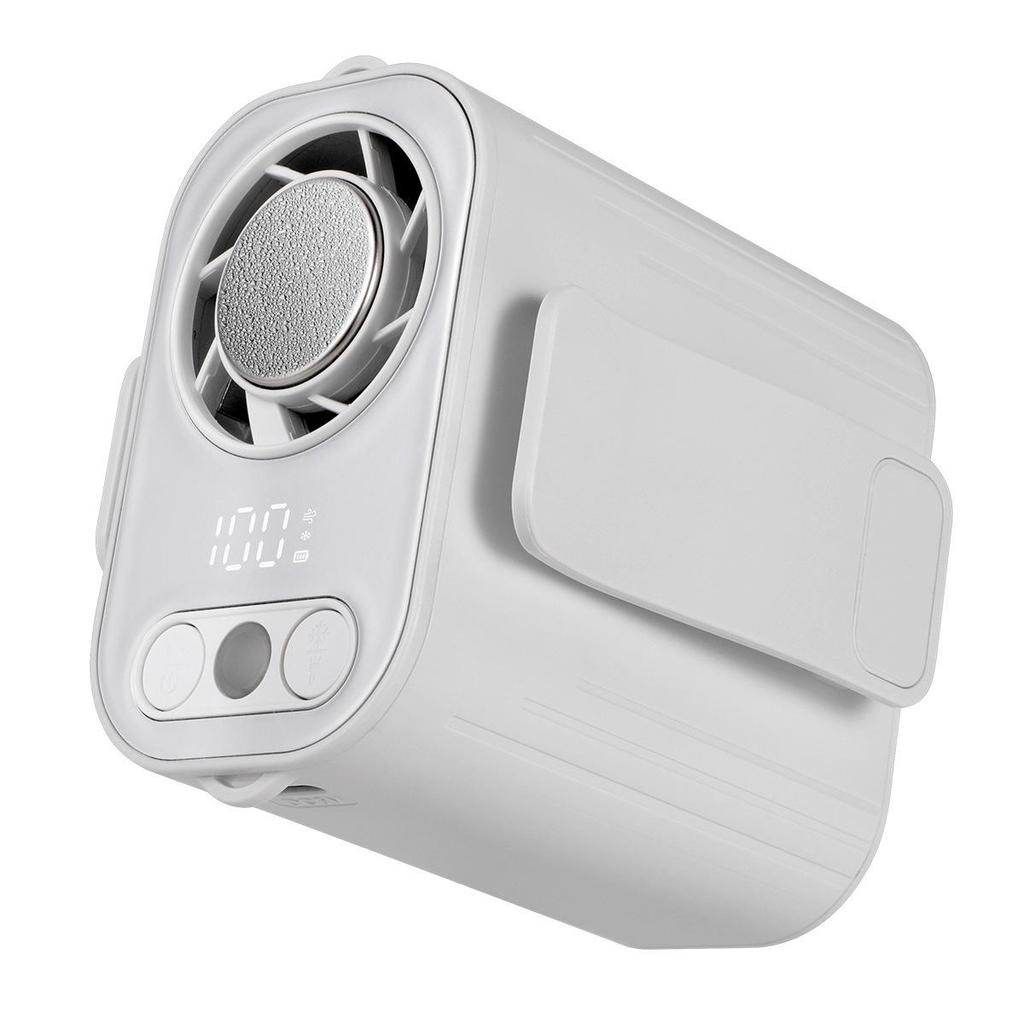 Portable Clip-On Waist Fan, High-Wind, Rechargeable - Perfect for Outdoor or Kitchen Use