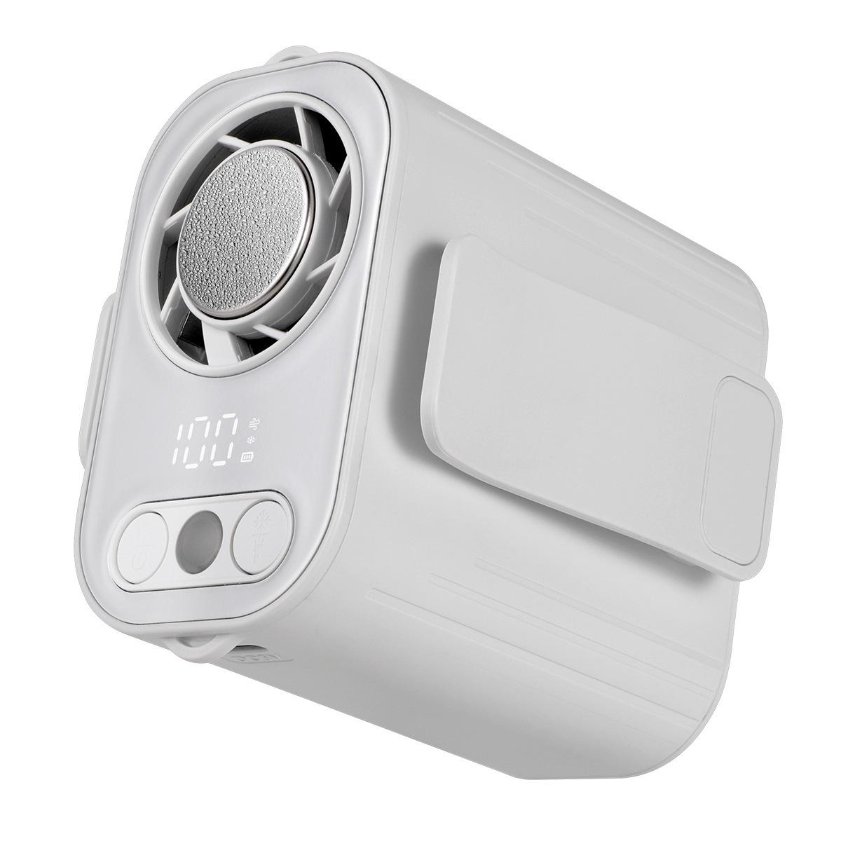 

Portable Clip-On Waist Fan, High-Wind, Rechargeable - Perfect for Outdoor or Kitchen Use 81*81.2*64mm білий