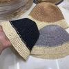 Hat straw hat women's small fresh summer tide versatile weave Internet celebrities ins sunscreen sunshade bucket hat