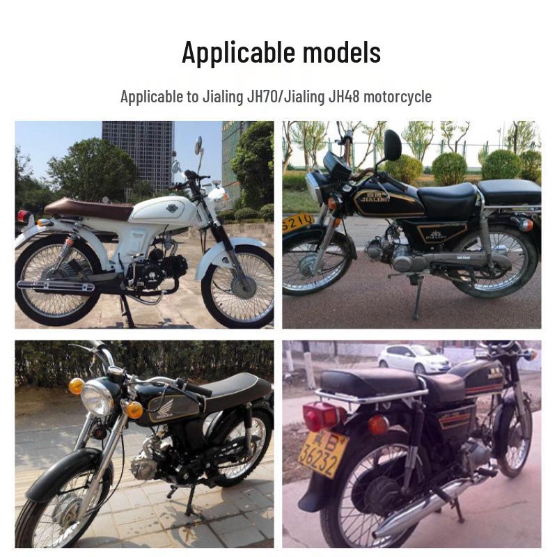 Jialing JH70 Moped Headlight Assembly: Square & Round Lights Motorcycle Accessories