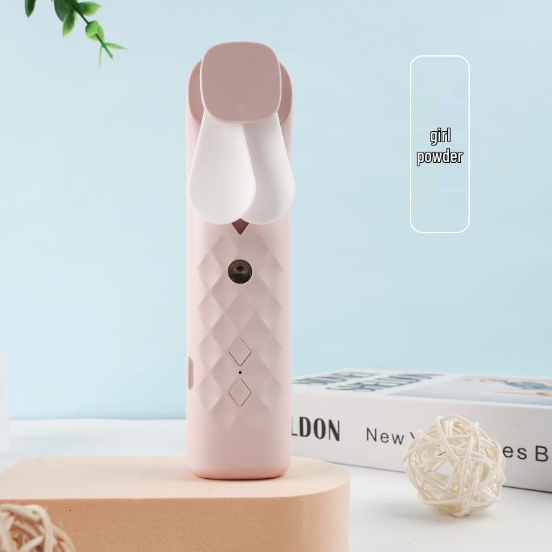 

Portable USB Mini Personal Fan with Hydration Function - Quiet for Office, Desktop, or Dorm Use 14 x 3.5 x 2.5 cm розовый