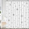 1pc star shower curtain, bathroom decoration pattern