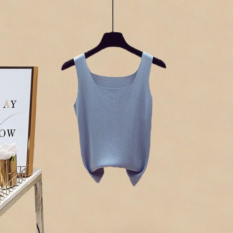 

Women s Age-Defying Chic Set: Elegant Shirt, Vest & Floor-Length Wide-Leg Denim Pants S (suggested for 80-90 jin)