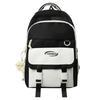 Schoolbag Korean Version Ins Large Capacity Campus Simple Contrasting Color Versatile Schoolbag 4th and 6th Grade Middle and High School Students 