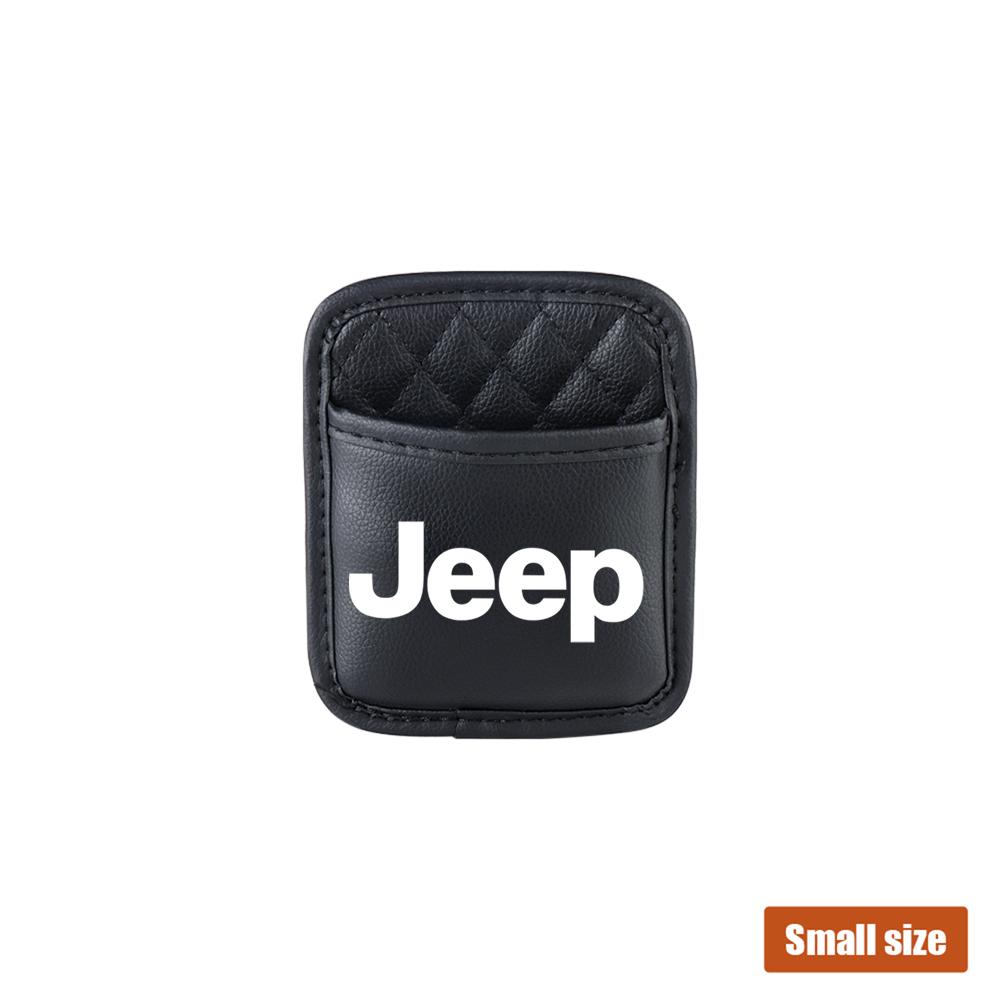Leather Car Storage Bag Seat Back Center Console Organizer Key Holder For JEEP Renegade Grand Grand Cherokee JK Wrangler Compass