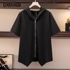 Fashionable Irregular Tops Summer Plus Size Women's Short-sleeved T-shirt