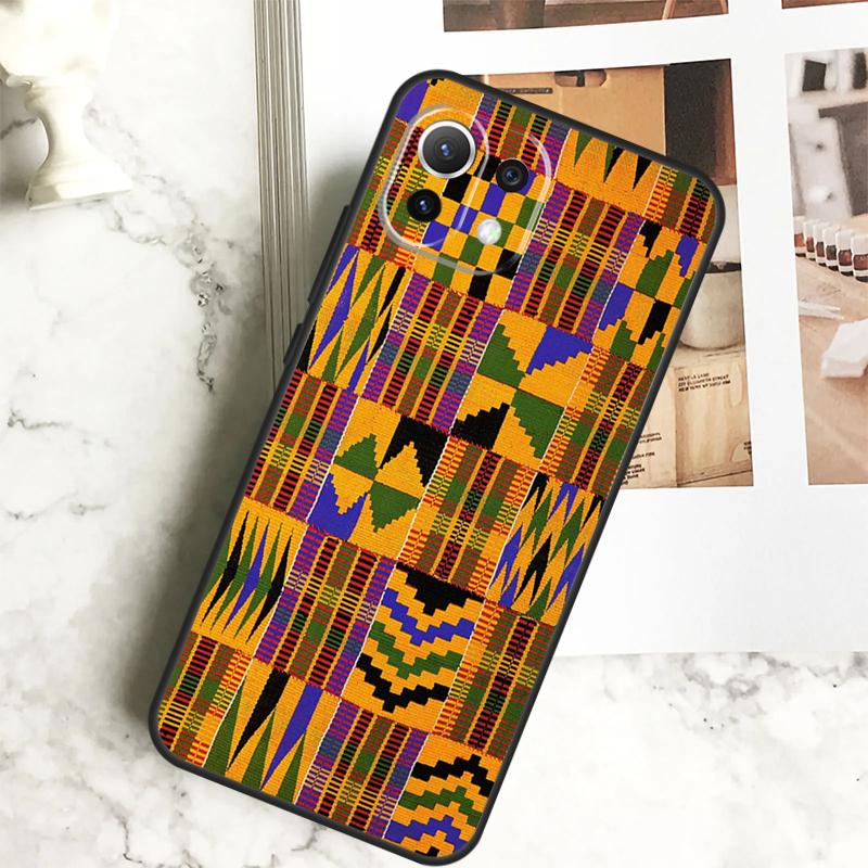 African Wax Fabric Cover For POCO M6 X6 Pro X3 X4 X5 M5s F3 F5 Xiaomi 13T Pro 11T 12T 12 13 Lite 14 Ultra Case