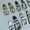 Vintage Belt Buckle Set with 3 Pieces Carved Pin Buckle Fashion Retro Waistband for Jeans Suits Dress Up