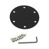 Dunkel eloxierte gefräste Aluminium-Lenkrad-Hupe-Knopfabdeckung für 70mm 74mm Naben