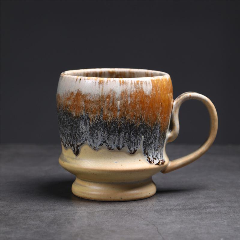 

Большая керамическая чашка в ближневосточном стиле большой емкости большая пивная чашка кофейная чашка, подвергнутая термической обработке 500ml