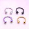 European and American Style Stainless Steel Nose Ring and Stud Earrings for Body Piercing