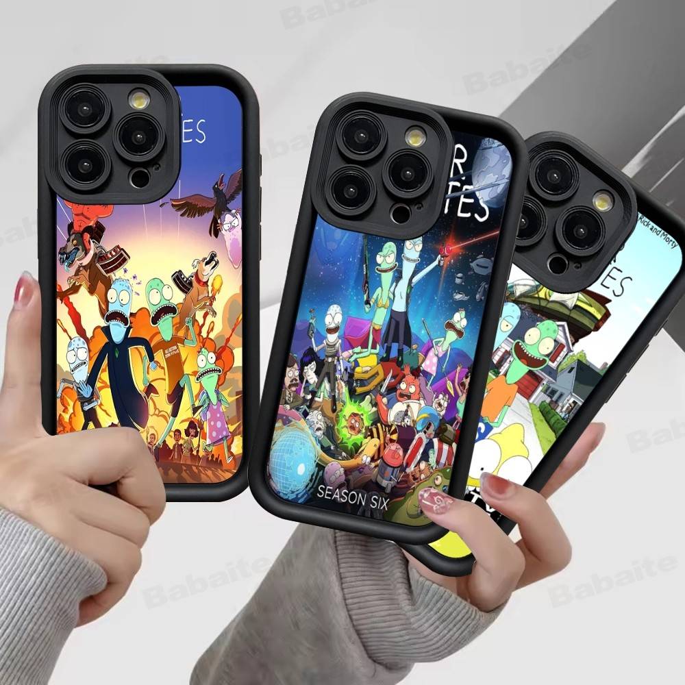 S-Solar O-Opposites Cartoon Phone Case For IPhone 17 16 15 14 13 12 11 Pro Max Plus Mini Luck Cover