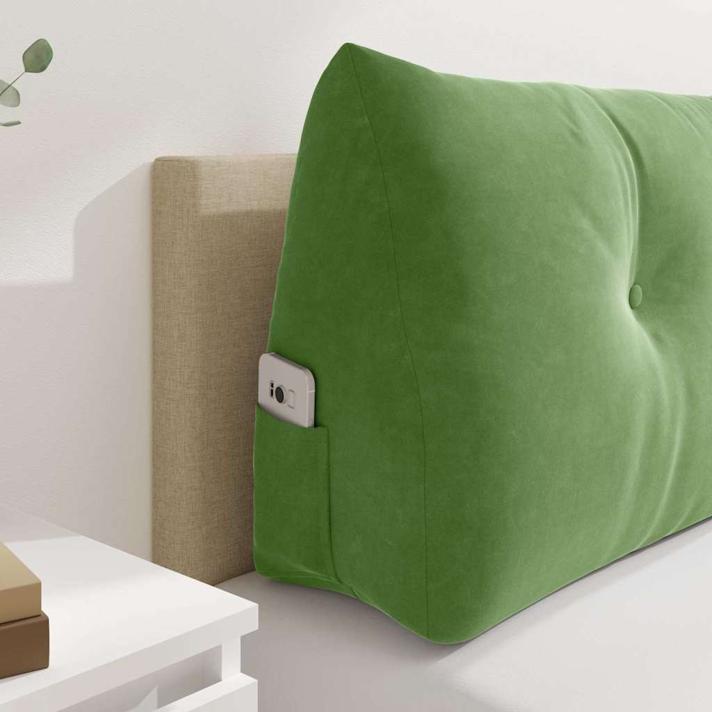 Back Cushion Light Green 160 X 24 X 50 Cm Velvet