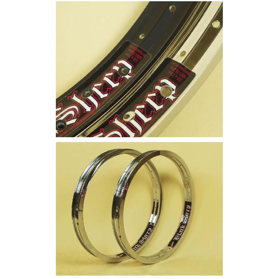 BMX Bike Rim, 36 Holes Skeleton, Widened Double Aluminum RIM Action, Stunt Bike Wheel Accessories, 18 Inch