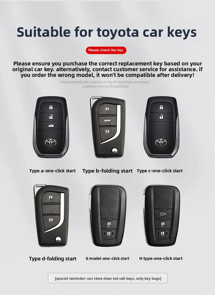 Intelligente Fernbedienungsschlüsselhülle Schnalle passend für Toyota Ralink Camry Ruizhi Highlander Corolla VA2 Toy48 Toy43