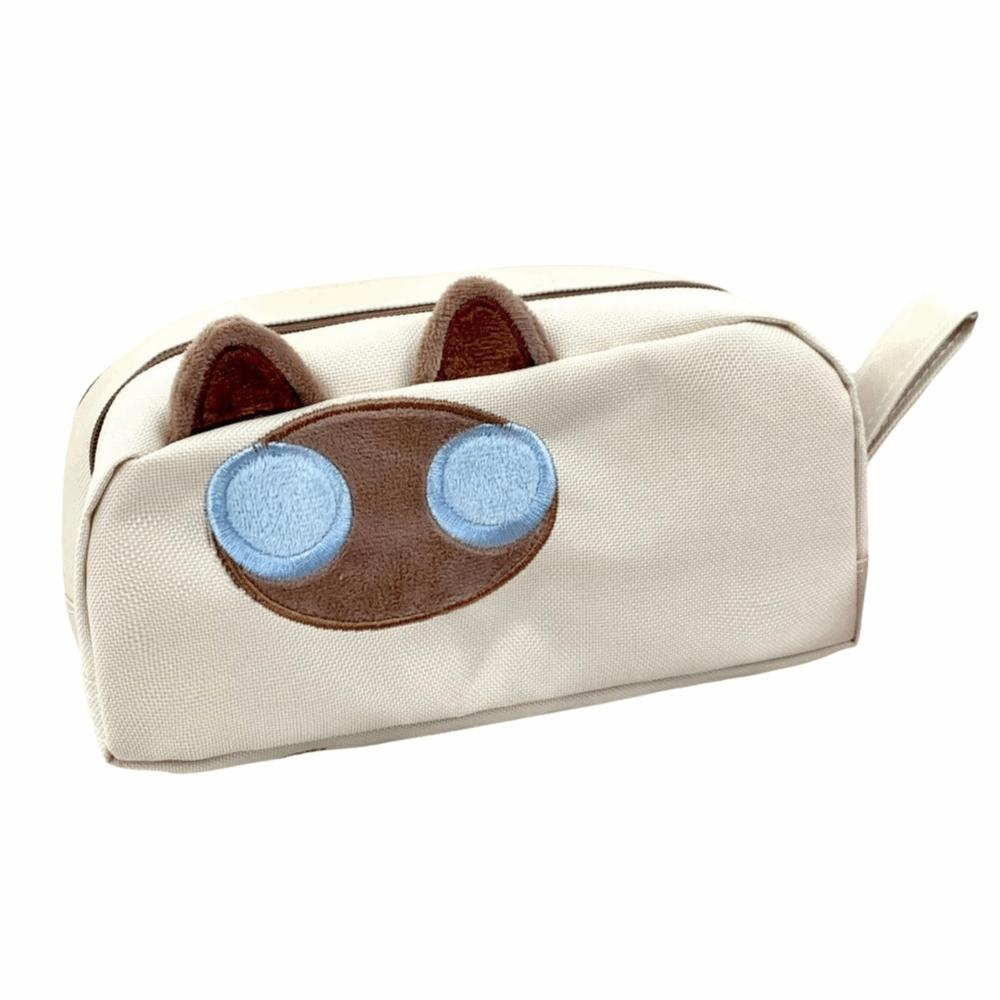 Animal Shaped Black Cat Pencil Bag Cute Cartoon Pencil Box Capybara Pen Case  Friend Gift