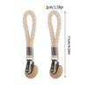 2 PCS Woven Rope Metal Storage Clip Multifunctional Wear-resistant Bathroom Towel Clip No-Drill Space Saving Towel Hanger